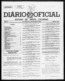 Diário Oficial do Estado de Santa Catarina. Ano 54. N° 13850 de 21/12/1989