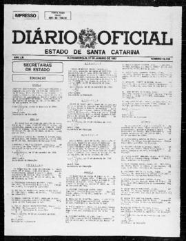 Diário Oficial do Estado de Santa Catarina. Ano 53. N° 13118 de 07/01/1987