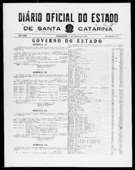 Diário Oficial do Estado de Santa Catarina. Ano 19. N° 4711 de 04/08/1952