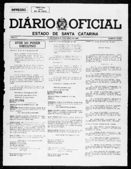 Diário Oficial do Estado de Santa Catarina. Ano 52. N° 12692 de 19/04/1985