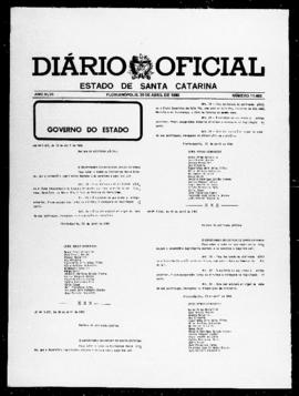 Diário Oficial do Estado de Santa Catarina. Ano 46. N° 11465 de 30/04/1980