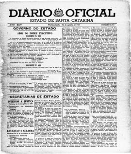 Diário Oficial do Estado de Santa Catarina. Ano 24. Nº 5918 de 16/08/1957