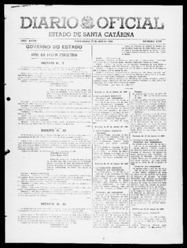 Diário Oficial do Estado de Santa Catarina. Ano 27. N° 6540 de 12/04/1960