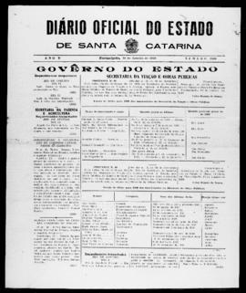 Diário Oficial do Estado de Santa Catarina. Ano 5. N° 1399 de 16/01/1939
