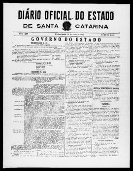 Diário Oficial do Estado de Santa Catarina. Ano 14. N° 3456 de 30/04/1947
