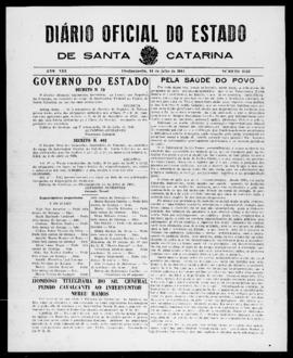 Diário Oficial do Estado de Santa Catarina. Ano 8. N° 2053 de 14/07/1941