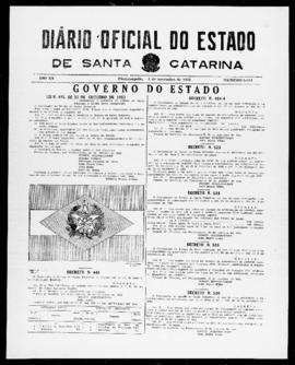 Diário Oficial do Estado de Santa Catarina. Ano 20. N° 5014 de 04/11/1953