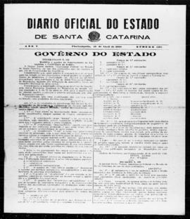 Diário Oficial do Estado de Santa Catarina. Ano 5. N° 1194 de 29/04/1938