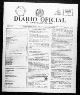 Diário Oficial do Estado de Santa Catarina. Ano 73. N° 18211 de 20/09/2007