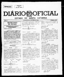Diário Oficial do Estado de Santa Catarina. Ano 55. N° 13685 de 21/04/1989