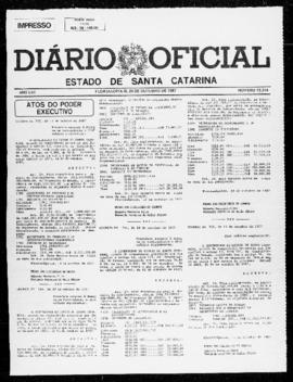 Diário Oficial do Estado de Santa Catarina. Ano 53. N° 13314 de 20/10/1987