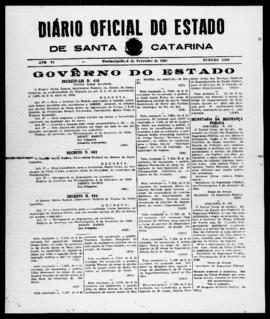 Diário Oficial do Estado de Santa Catarina. Ano 6. N° 1699 de 09/02/1940