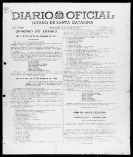 Diário Oficial do Estado de Santa Catarina. Ano 28. N° 6873 de 24/08/1961
