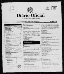 Diário Oficial do Estado de Santa Catarina. Ano 77. N° 19089 de 17/05/2011