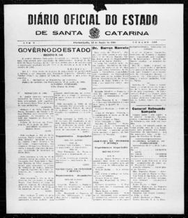Diário Oficial do Estado de Santa Catarina. Ano 5. N° 1234 de 22/06/1938