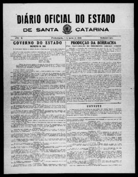 Diário Oficial do Estado de Santa Catarina. Ano 10. N° 2511 de 01/06/1943