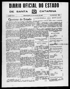 Diário Oficial do Estado de Santa Catarina. Ano 3. N° 829 de 11/01/1937