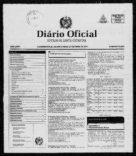 Diário Oficial do Estado de Santa Catarina. Ano 76. N° 19075 de 27/04/2011