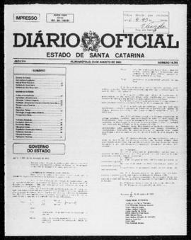 Diário Oficial do Estado de Santa Catarina. Ano 58. N° 14745 de 05/08/1993