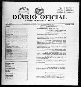 Diário Oficial do Estado de Santa Catarina. Ano 72. N° 18054 de 30/01/2007
