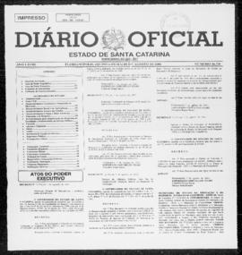 Diário Oficial do Estado de Santa Catarina. Ano 68. N° 16720 de 09/08/2001