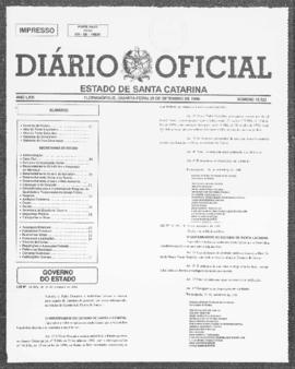 Diário Oficial do Estado de Santa Catarina. Ano 63. N° 15522 de 25/09/1996