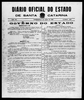 Diário Oficial do Estado de Santa Catarina. Ano 7. N° 1823 de 08/08/1940