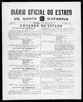 Diário Oficial do Estado de Santa Catarina. Ano 20. N° 5002 de 15/10/1953