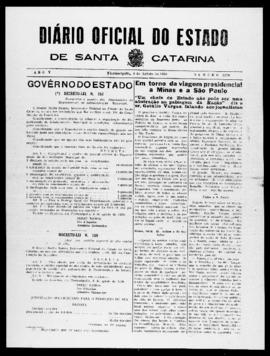 Diário Oficial do Estado de Santa Catarina. Ano 5. N° 1273 de 08/08/1938