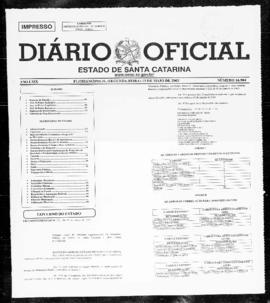 Diário Oficial do Estado de Santa Catarina. Ano 69. N° 16904 de 13/05/2002