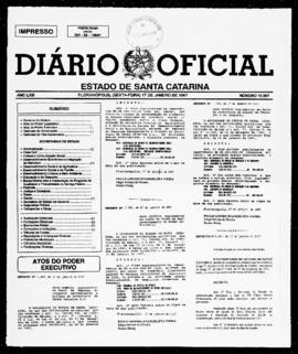 Diário Oficial do Estado de Santa Catarina. Ano 63. N° 15597 de 17/01/1997