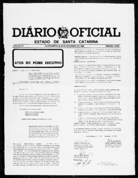 Diário Oficial do Estado de Santa Catarina. Ano 48. N° 12087 de 08/11/1982