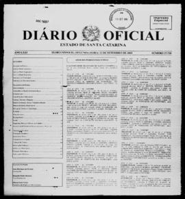 Diário Oficial do Estado de Santa Catarina. Ano 71. N° 17720 de 12/09/2005