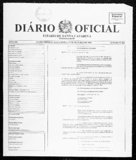 Diário Oficial do Estado de Santa Catarina. Ano 70. N° 17262 de 17/10/2003