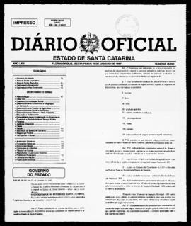 Diário Oficial do Estado de Santa Catarina. Ano 63. N° 15592 de 10/01/1997