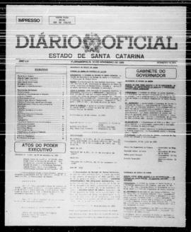 Diário Oficial do Estado de Santa Catarina. Ano 54. N° 13822 de 10/11/1989