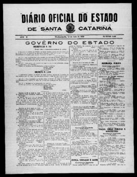 Diário Oficial do Estado de Santa Catarina. Ano 10. N° 2499 de 14/05/1943