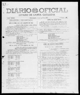 Diário Oficial do Estado de Santa Catarina. Ano 28. N° 6865 de 11/08/1961
