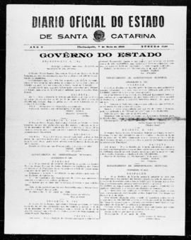 Diário Oficial do Estado de Santa Catarina. Ano 5. N° 1200 de 07/05/1938