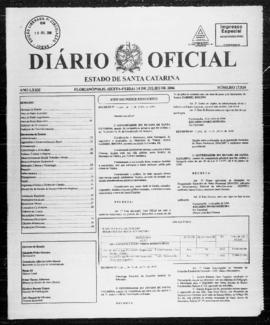 Diário Oficial do Estado de Santa Catarina. Ano 72. N° 17924 de 14/07/2006