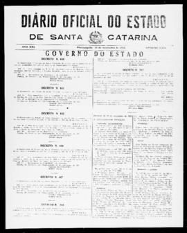 Diário Oficial do Estado de Santa Catarina. Ano 21. N° 5264 de 29/11/1954