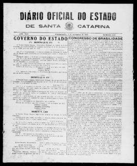 Diário Oficial do Estado de Santa Catarina. Ano 8. N° 2134 de 04/11/1941
