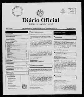 Diário Oficial do Estado de Santa Catarina. Ano 77. N° 19173 de 15/09/2011