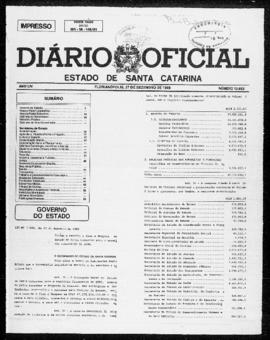 Diário Oficial do Estado de Santa Catarina. Ano 54. N° 13853 de 27/12/1989