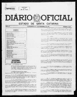 Diário Oficial do Estado de Santa Catarina. Ano 56. N° 14341 de 13/12/1991