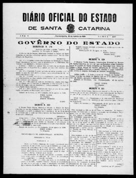Diário Oficial do Estado de Santa Catarina. Ano 5. N° 1287 de 26/08/1938