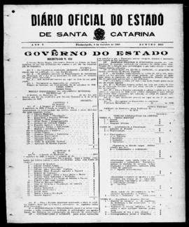 Diário Oficial do Estado de Santa Catarina. Ano 5. N° 1322 de 08/10/1938