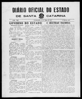 Diário Oficial do Estado de Santa Catarina. Ano 8. N° 2055 de 16/07/1941