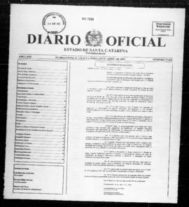 Diário Oficial do Estado de Santa Catarina. Ano 71. N° 17626 de 28/04/2005