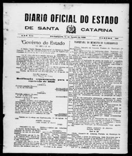 Diário Oficial do Estado de Santa Catarina. Ano 3. N° 708 de 11/08/1936